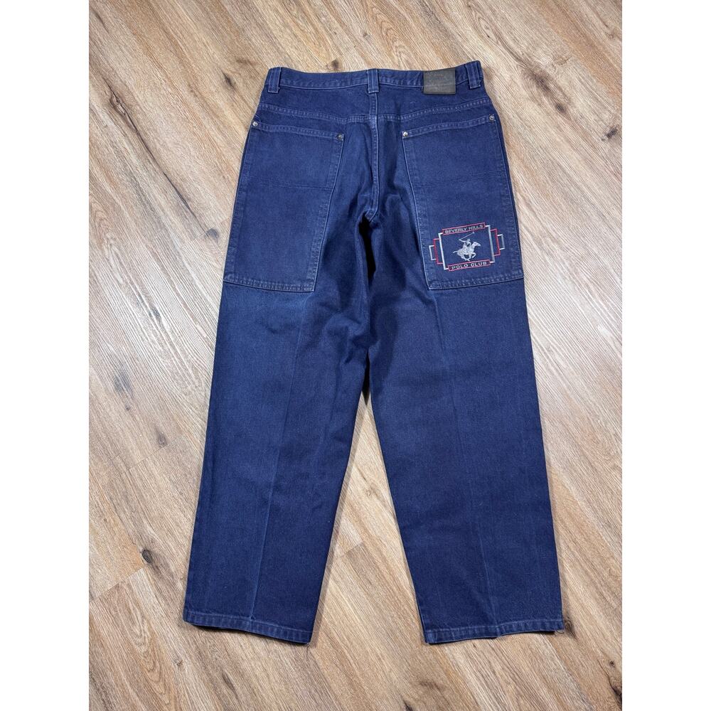 Vintage Beverly Hills Polo Club Baggy Jeans 36x32 90s Made USA Y2K Hip Hop Denim